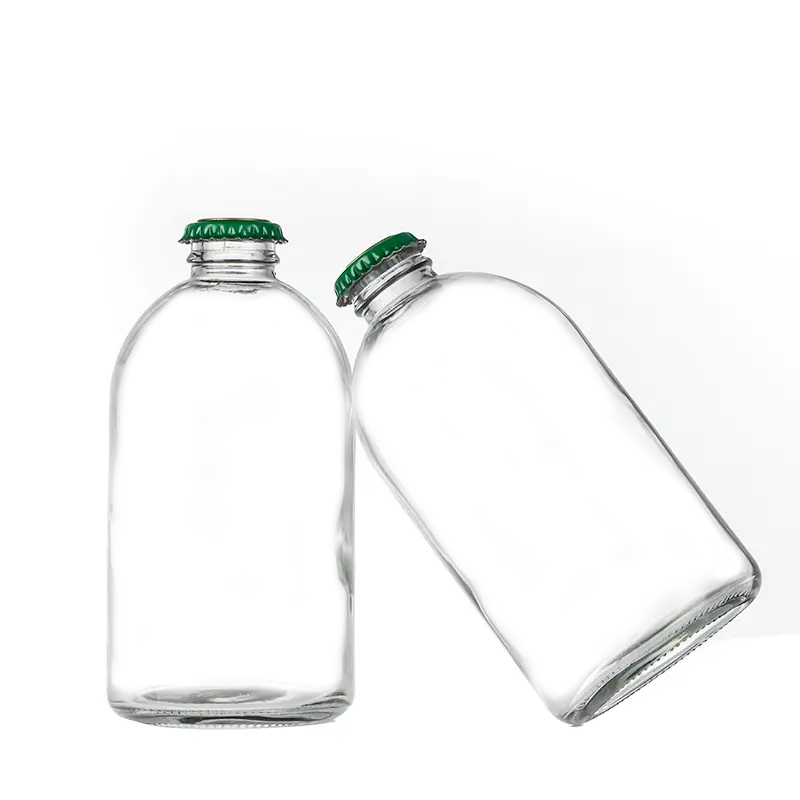 16 oz. Round PET Clear Juice Bottle - 186/Bag