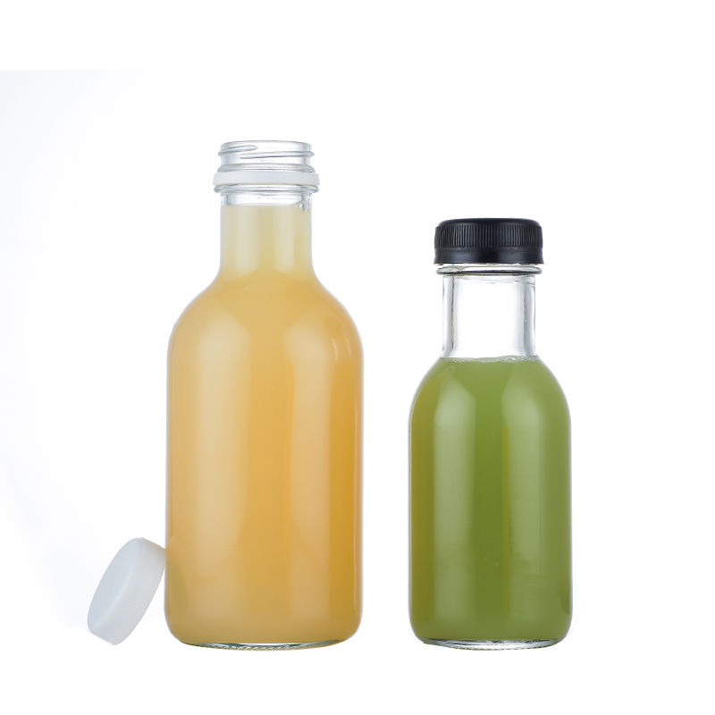 Empty-juice-bottles-clear-round-juice-glass-beverage-bottles-wholesale-3