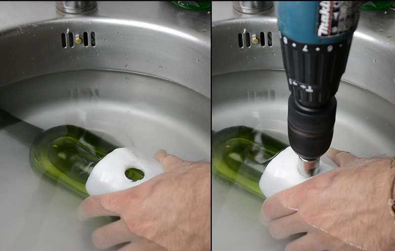 How To Cut Holes In Glass Bottles