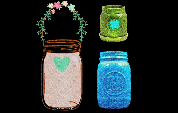 Ideas For Painting Glass Jars