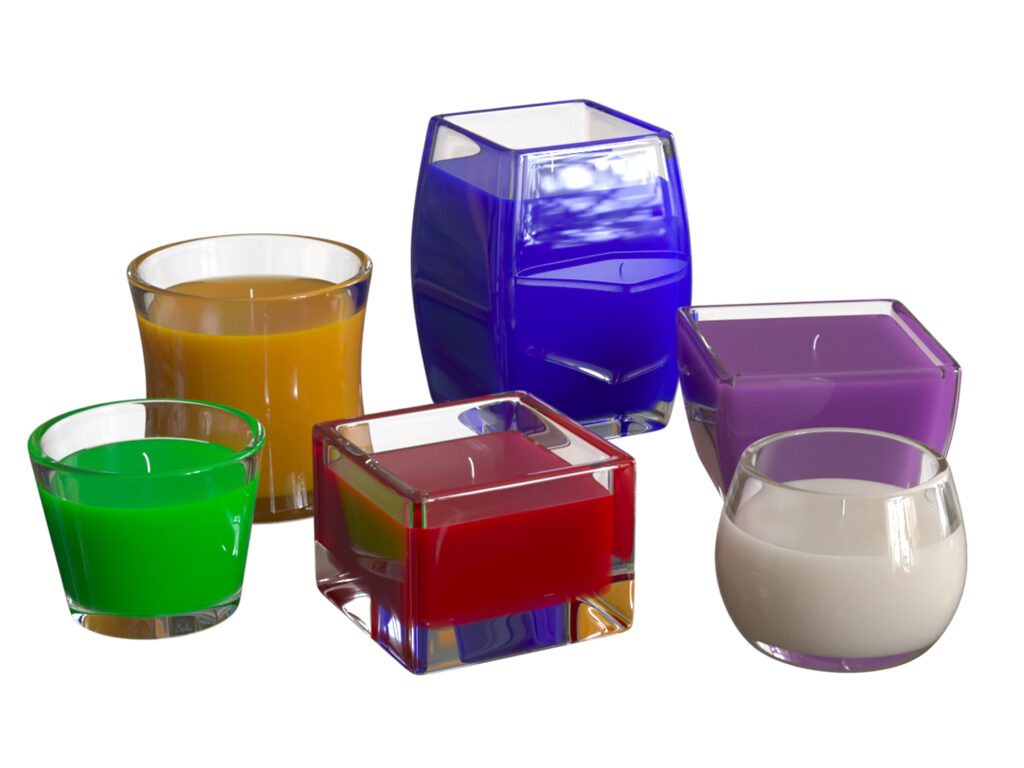 Square Glass Candle Jar