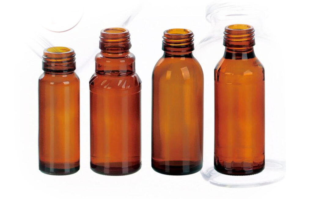Amber Glass Bottles for Syrup