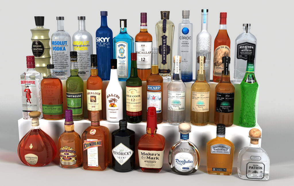 spirit bottles wholesale
