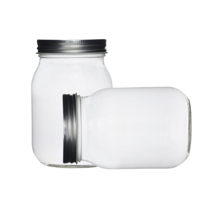 Glass Honey Jar with Screw Metal Lid