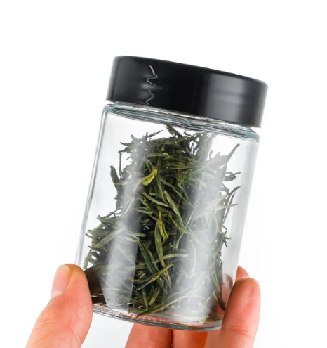 Transparent Hemp Glass Jar