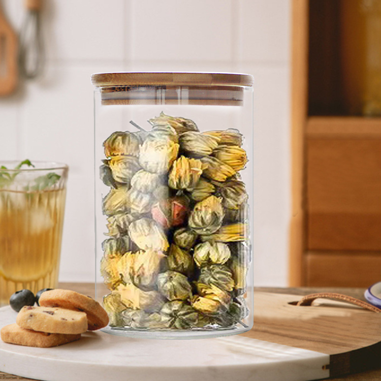 Buy Wholesale China Glass Jars Set,upgrade Spice Jars With Wood