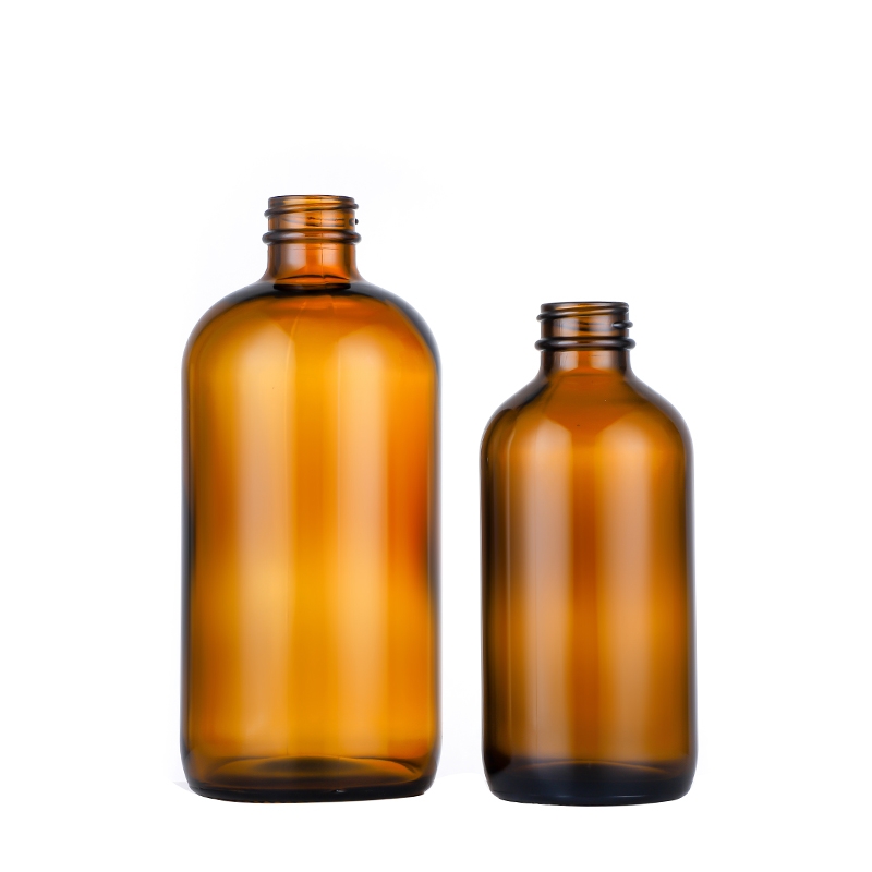 glass Boston round bottles