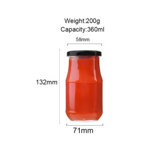tomato sauce glass jar
