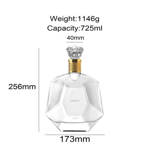 725ml Clear Crystal Brandy Bottle Wholesale Featured Image