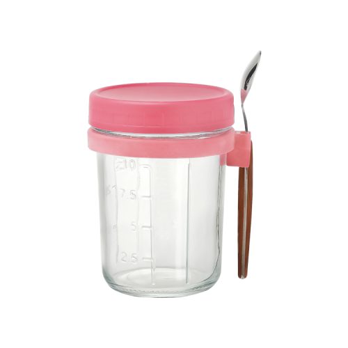 380ml Glass Jar with Spoon Wholesale Featured Image