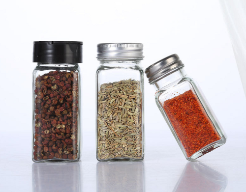 114ml Square Glass Spice Jars Bulk Featured Image