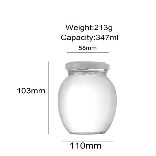 340ml Round Bulk Glass Honey Jars Featured Image