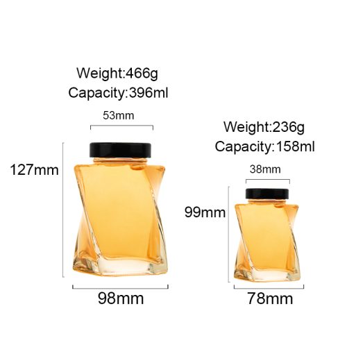150ml 400ml Hexagon Honey Jars Wholesale Featured Image