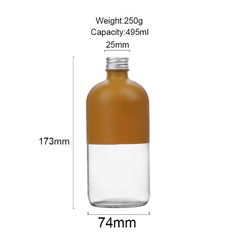 500ml Drinking Glass Bottles with Lids Featured Image