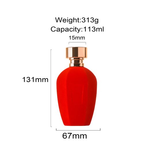 110ml Wholesale Red Glass Perfume Bottle Featured Image