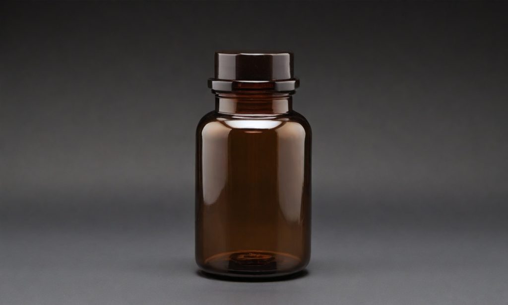 Brown Glass Pill Bottle: Secure & UV Protective Featured Image