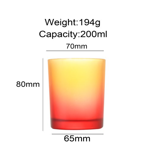 200ml Colored Glass Candle Containers Featured Image