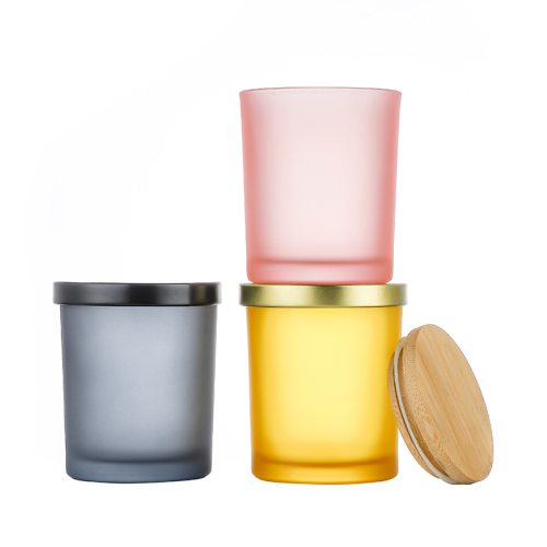 200ml Colored Glass Candle Jars Wholesale Featured Image
