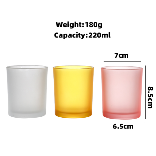 200ml Colored Glass Candle Jars Wholesale Featured Image