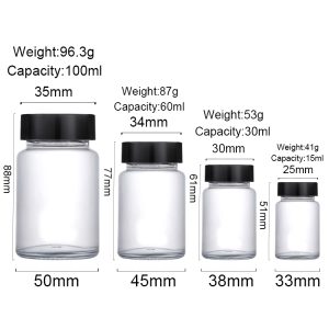 Glass Pill Bottles Wholesale,15ml,30ml,60ml,100ml Featured Image