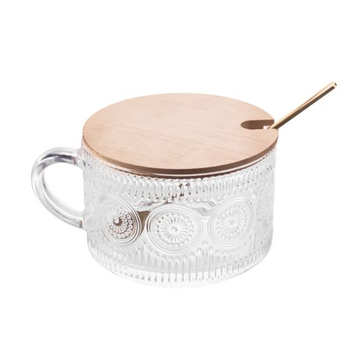 390ml 400ml Bulk Glass Tea Cups with Handles Featured Image