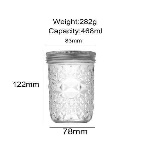 50ml,500ml Empty Mason Jar Storage Featured Image