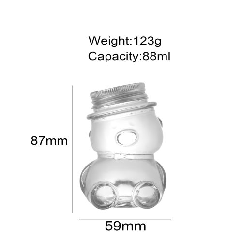 80ml Glass Bear Jars Wholesale Featured Image