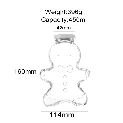 450ml Gingerbread Man Glass Jar Featured Image