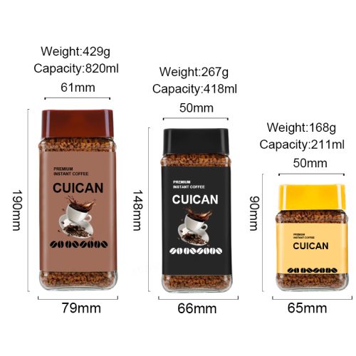 450ml 850ml Custom Glass Coffee Storage Container Featured Image