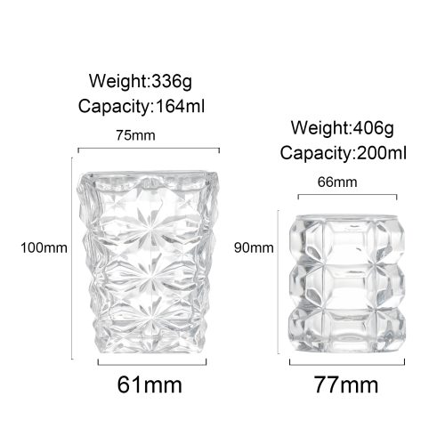 164ml 200ml Crystal Cut Glass Tumblers Featured Image