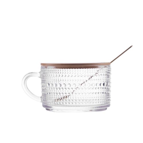 390ml 400ml Bulk Glass Tea Cups with Handles Featured Image