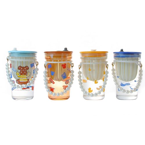 465ml Glass Sipper Bottle with Straw Supplier Featured Image