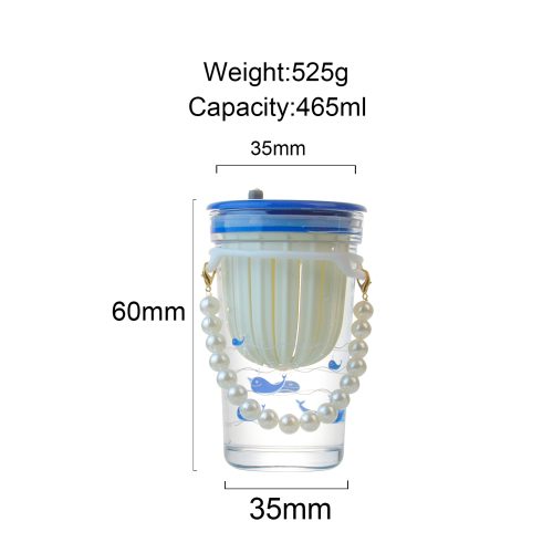 465ml Glass Sipper Bottle with Straw Supplier Featured Image