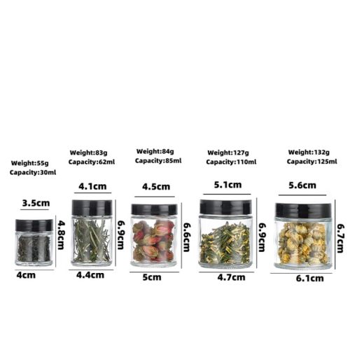 30ml,85ml,110ml Glass Food Containers with Bamboo Lids Featured Image